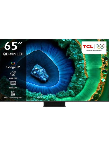 TCL 65C855 Premium 4K Ultra HD 65" 165 Ekran Uydu Alıcılı Google Smart Mini LED TV - OUTLET ürün görseli 1