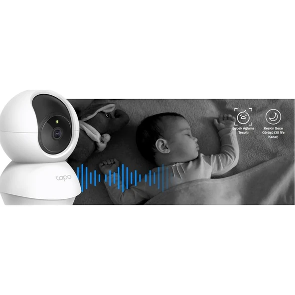 Kamera Ev Güvenliği Tp-Link Tapo C200 Beyaz - Resim 2