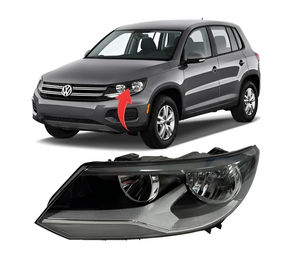 Vw Tiguan 2012-2015 Sol Ön Far Komple 5N1941005B ürün görseli 1