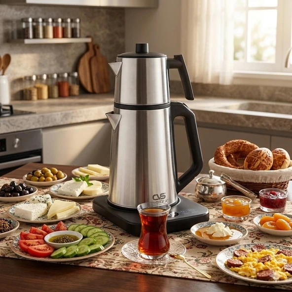 Cvs Dn 1557 Çelik Isı Ayarlı Digitea+ Çay Makinesi ürün görseli 1