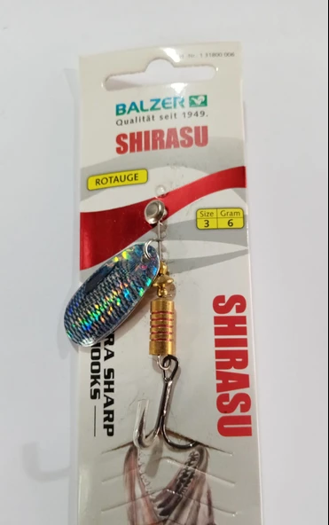 Balzer 13180 Shirasu Spinner Alabalık Kaşığı No: 3 Gr: 6 ürün görseli 1