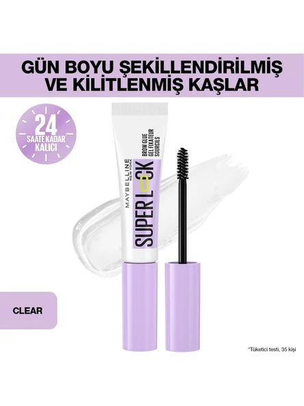 Super Lock Brow Glue Kaş Sabitleyici Maskara - Şeffaf ürün görseli 1