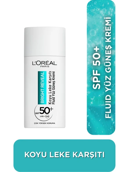 Bright Reveal Spf 50+ Koyu Leke Karşıtı Fluid Günlük Yüz Güneş Kremi 50ml Yüksek Koruma ürün görseli 1