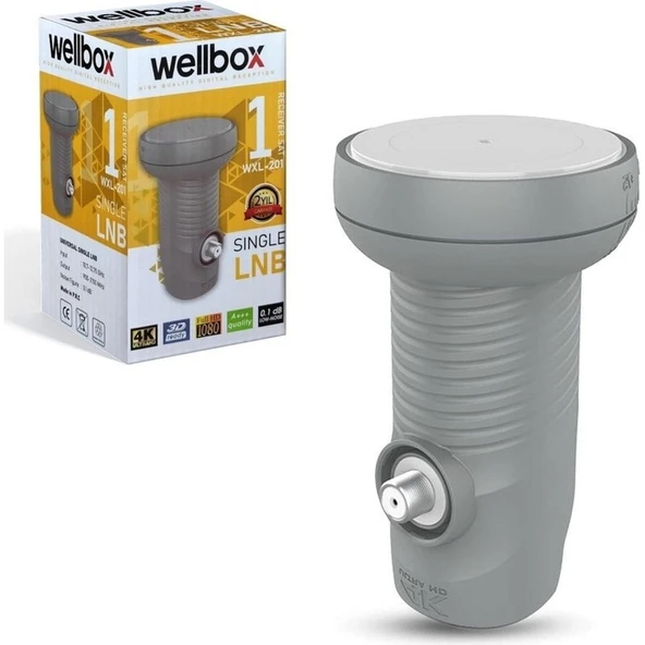 Welbox Tekli Lnb Twin 0.1db 3D 4K ( Tekli Elembi Tek Çıkışa Sahip) ürün görseli 1