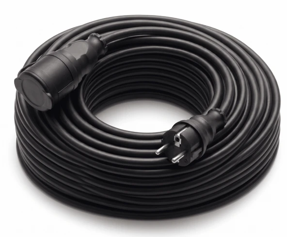 Elektrikli Araçlar ve Yüksek Güç Çeken Cihazlar İçin 3X2,5mm TTR Bakır Premium 30Mt Uzatma Kablosu IP44 Onaylı- ürün görseli 1