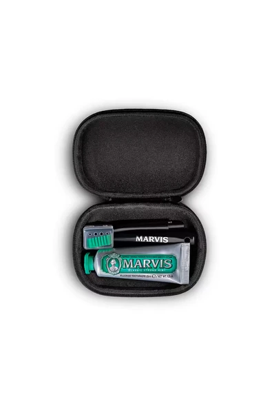 Marvis Travel Set - Strong Mint Macun 25 ml + Fırça ürün görseli 1