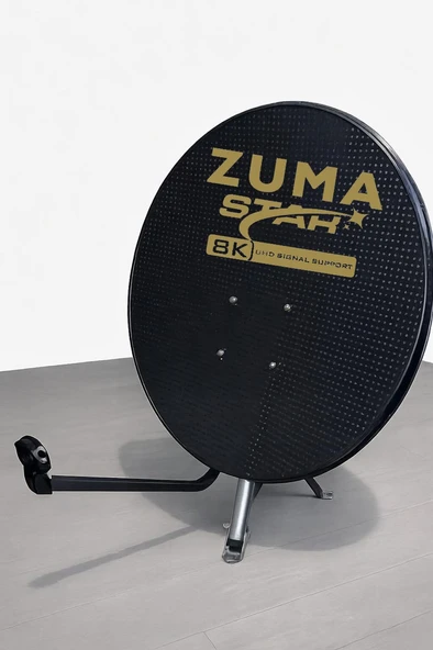 ZumaStar 85cm 0.70mm Çanak Anten Siyah ürün görseli 1
