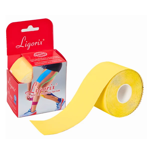 Ligorix Ağrı Kinesyoloji Bandı Sarı 5cm x 5 m 1 Adet ürün görseli 1