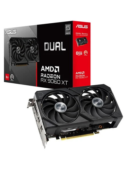 Asus RX 9060 XT Dual DUAL-RX9060XT-8G 128 Bit GDDR6 8 GB Ekran Kartı ürün görseli 1