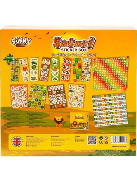 Aden Oyuncak Sticker Set Safari ADN-3161 - Resim 2