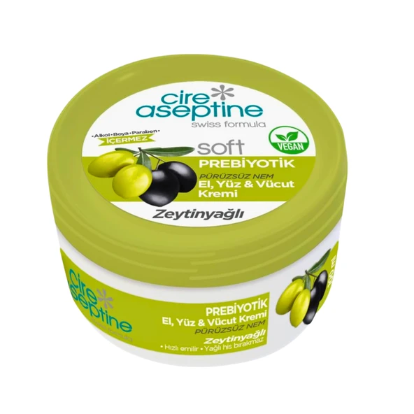Cire Aseptine Soft Zeytinyağlı Nemlendirici Pürüzsüzleştirici Prebiyotikli Krem 100 ml ürün görseli 1