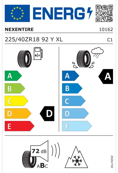 NEXEN 225/40R18 92Y XL N'BLUE 4SEASON 2 ürün görseli 1