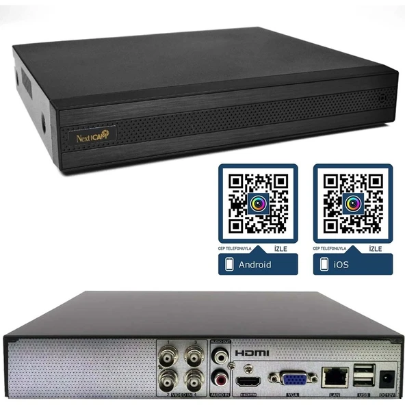 NextCam Kayıt Cihazı Ahd Dvr 4 Kanal 5mp 1080P H265 Hibrit Nextcam YE-HD4750 ürün görseli 1