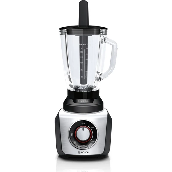 Bosch SilentMixx Sürahili Blender 800 W 1,5 lt Kapasite Buz Kırma Fonksiyonu ile Gri ürün görseli 1