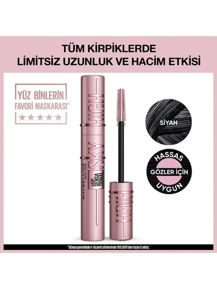 Lash Sensational Sky High Maskara - Siyah - Resim 2