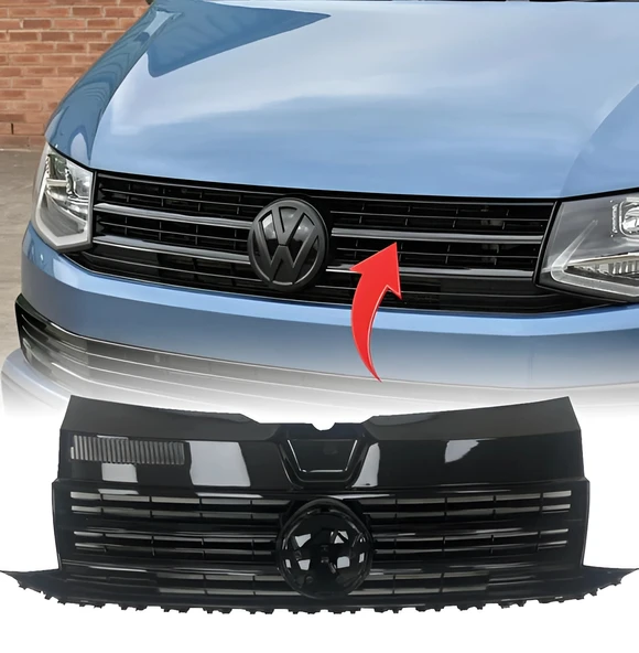 Vw T7 2015-2019 Ön Panjur Parlak Siyah 7E5853651E ürün görseli 1