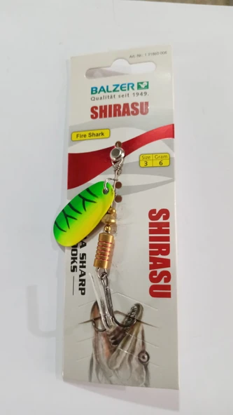 Balzer 13186 Shirasu Spinner Alabalık Kaşığı No: 3 Gr: 6 ürün görseli 1