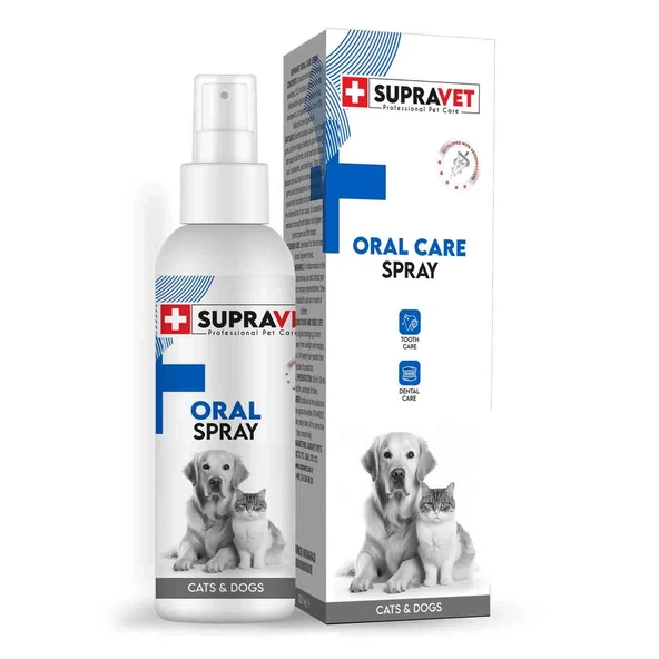 Supravet Oral Care Kedi ve Köpek Ağız Bakım Spreyi 100 ml ürün görseli 1
