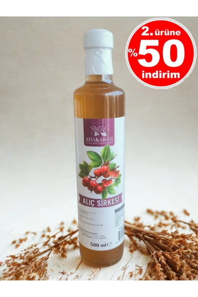 Adakarası Alıç Sirkesi 500 ml ( Doğal Fermantasyon ) ürün görseli 1