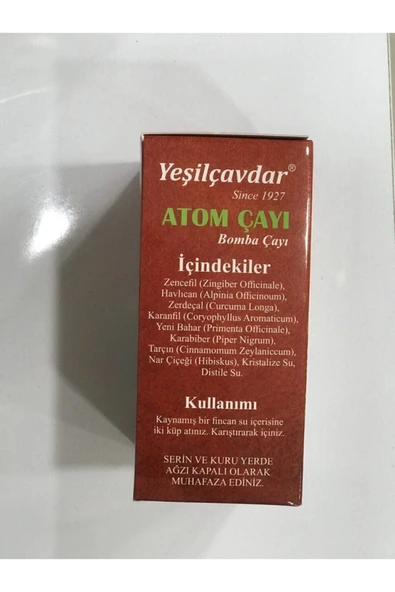 Yeşilçavdar Atom Çayı Bomba Çayı - Resim 2