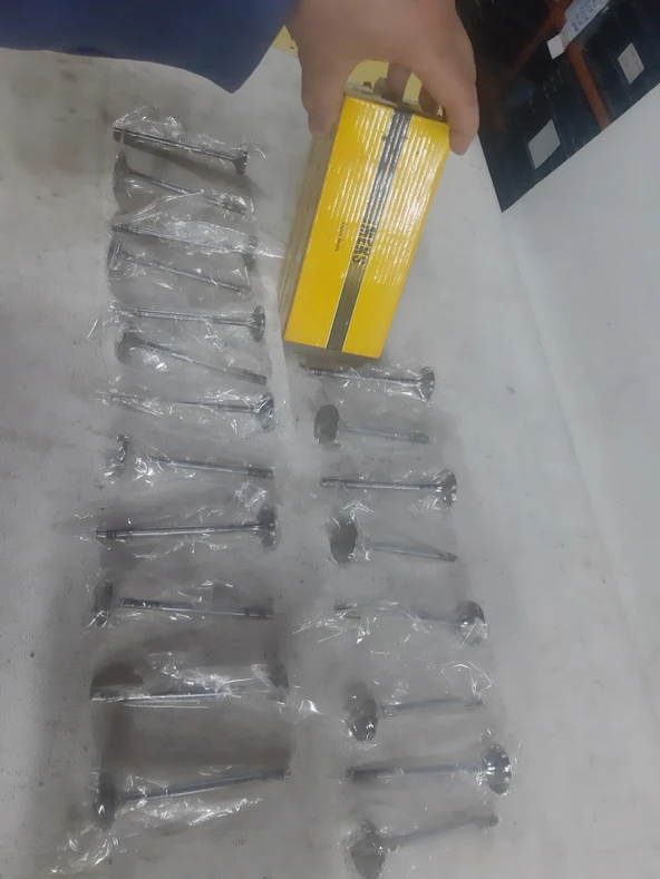 Benzinli 20 adet fiyatıdır Volkswagen 1.8 20V 1800cc turbolu ve turbosuz Golf-Bora-Passat-Audi A4-A3-Seat-Skoda-Leon- Toledo-Octavia-Motor Subap Takımı Emme-Egzoz Seti 6mm SIFIR yeni parça ürün görseli 1