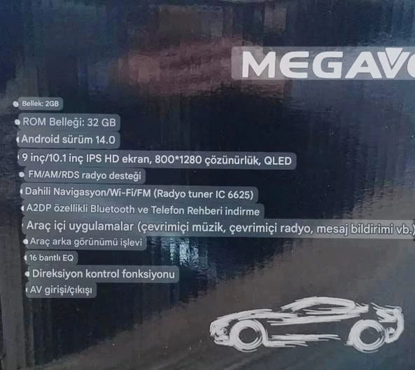 MEGAVOX MGX 9001 2+32 ANDROİD EKRAN - Resim 2