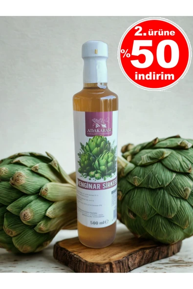 Adakarası Enginar Sirkesi 500 ml ( Doğal Fermantasyon ) ürün görseli 1
