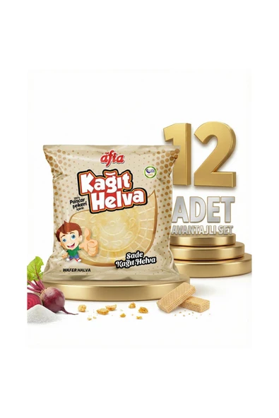 Afia Sade Kağıt Helva 12x45 Gr ürün görseli 1