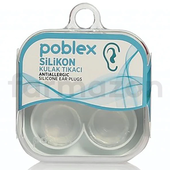 Poblex Silikon Kulak Tıkacı 2'li ürün görseli 1