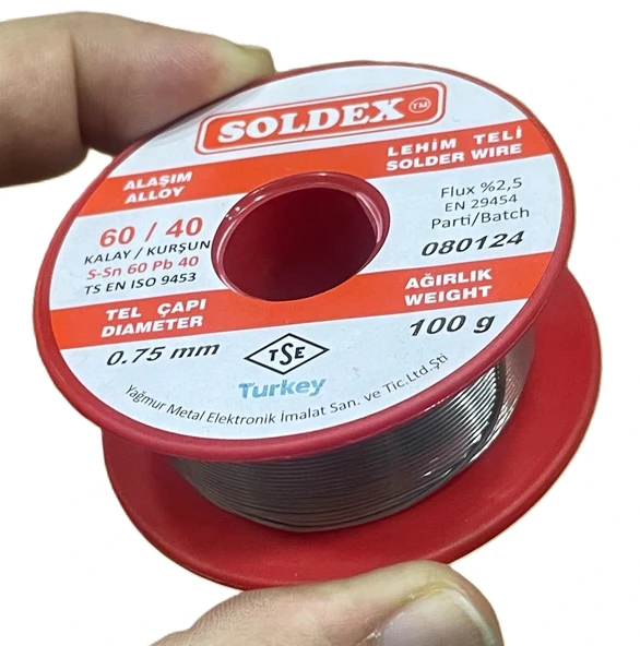 0.75mm 100 gr Soldex Lehim Teli - Resim 2