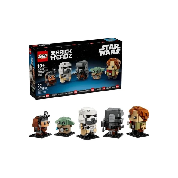 Brickheadz The Mandalorian And Grogu: Allies & Villains ürün görseli 1