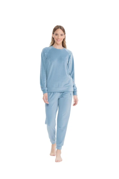 U.S. Polo Assn. Kadın Uzun Kollu Yuvarlak Yaka Pijama Takımı S25092 ürün görseli 1