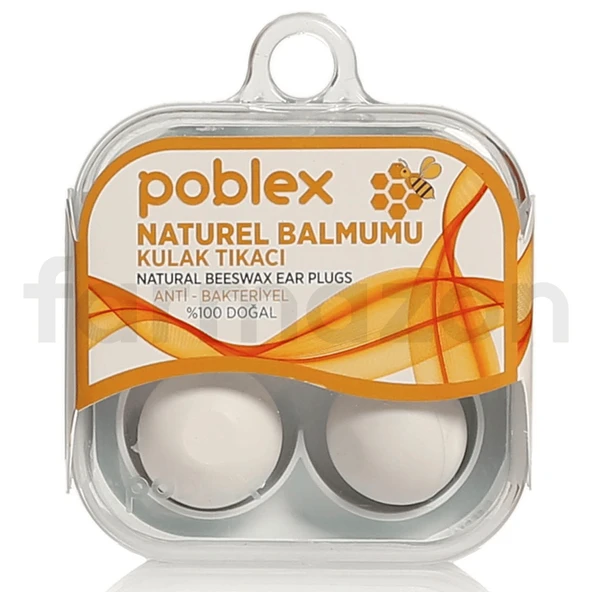 Poblex Naturel Balmumu 4 lü Kulak Tıkacı ürün görseli 1