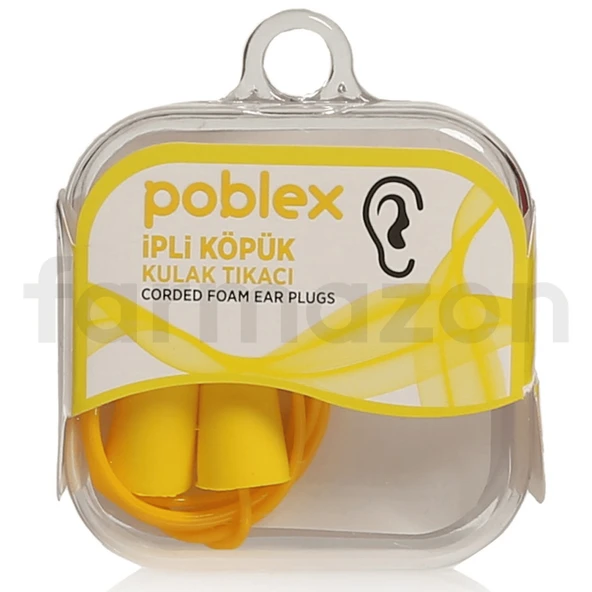 Poblex İpli Köpük Kulak Tıkacı ürün görseli 1