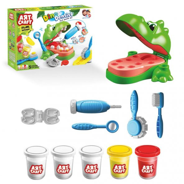 Art Craft Dinozor Dişçi Oyun Hamuru Seti ArtCraft Oyun Hamuru Seti ürün görseli 1