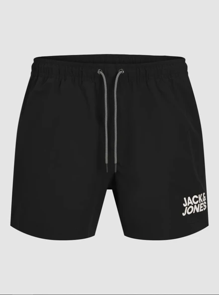JACK JONES Erkek Siyah Renk Deniz Şortu 12276168 ürün görseli 1