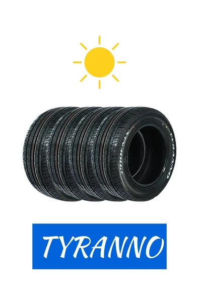 Tyranno (4'LÜ TAKIM) 215/50R13 85H PHOENIX BEYAZ YAZILI Oto Yaz Lastiği (Üretim:2025) ürün görseli 1