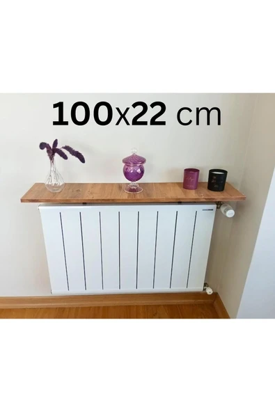 Mismuka Atlantik Çam Petek Üstü Dresuar Montajsız Raf Tak Çıkar Pratik Modern Kalorifer Üstü Uçan Raf 100 Cm ürün görseli 1