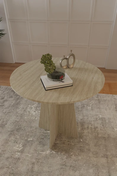 Baksan Tirena Yemek Masası 75cm Oval Bohem Masa ürün görseli 1