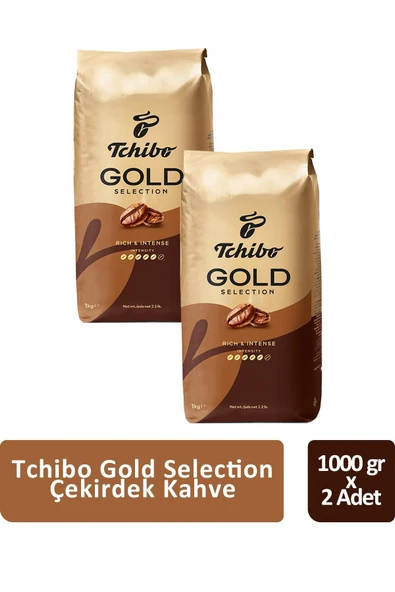 Tchibo Gold Selection Çekirdek Kahve 1000 gr x 2 Adet ürün görseli 1