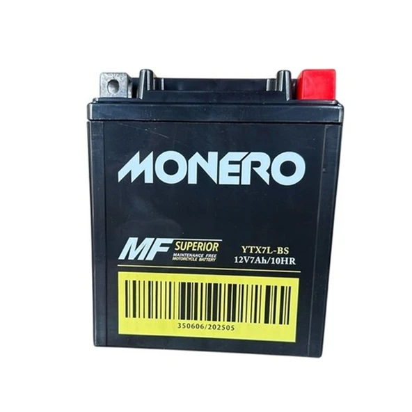 Monero YTX7L-BS 12V 7Ah Akü ürün görseli 1