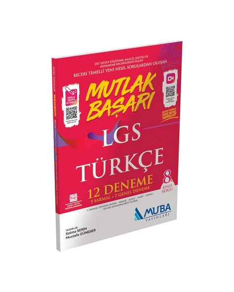 Muba Yayınları 8. Sınıf Lgs Türkçe 12 li Deneme Sınavı Yeni ürün görseli 1