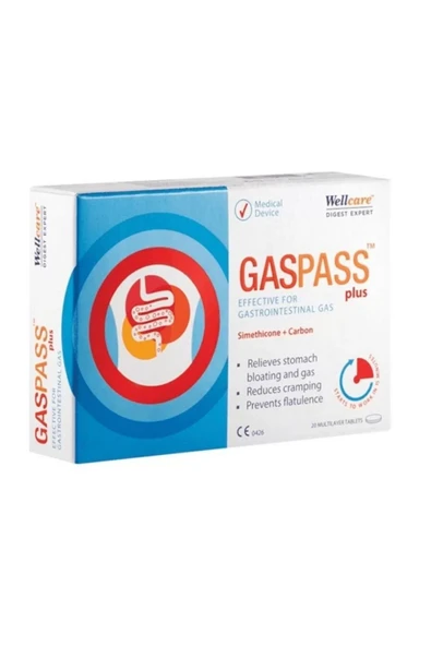 Wellcare Gaspass Plus 20 Tablet ürün görseli 1