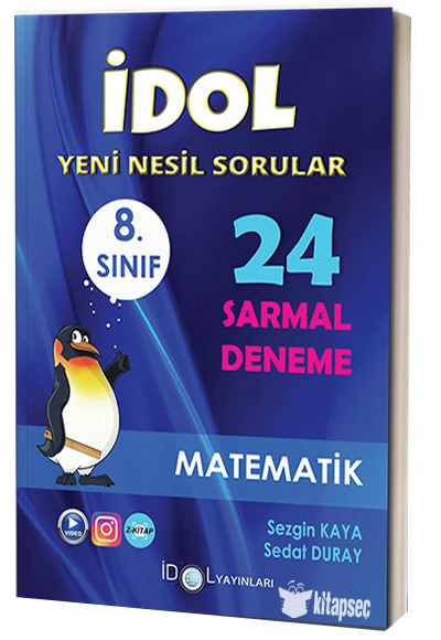 İdol Yayınları 8. Sınıf Lgs Matematik 24 lü Branş Denemeleri Yeni ürün görseli 1
