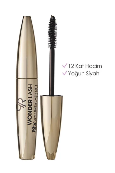 Golden Rose Wonder Lash Mascara - Black-hacim Veren Maskara ürün görseli 1
