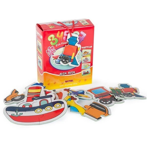 8742 KUT.PUZZLE TAŞITLAR 3 4 5 6 7 ürün görseli 1