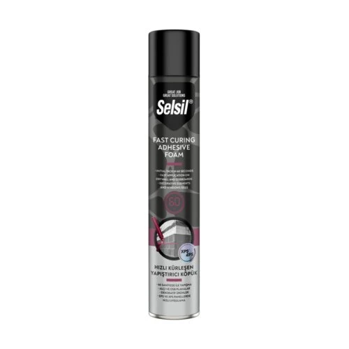 Selsil Hızlı Kürleşen Yapıştırıcı Köpük 750 Ml 800–900 Gr. ürün görseli 1