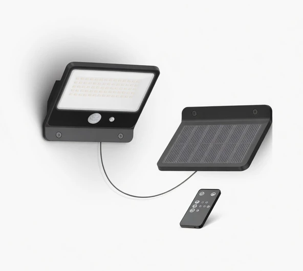 Philips 8W=50W 865 1000LM Mulys Sensörlü Kumandalı Solar LED Projektör ürün görseli 1