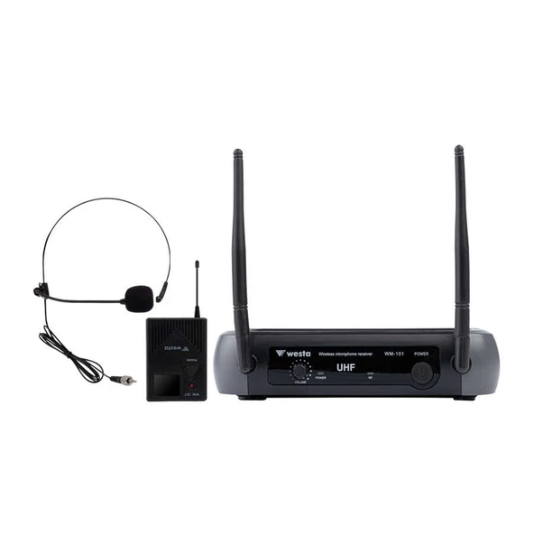 WESTA WM-101T 1 RECEIVER 1 YAKA MIKROFON SETI ürün görseli 1