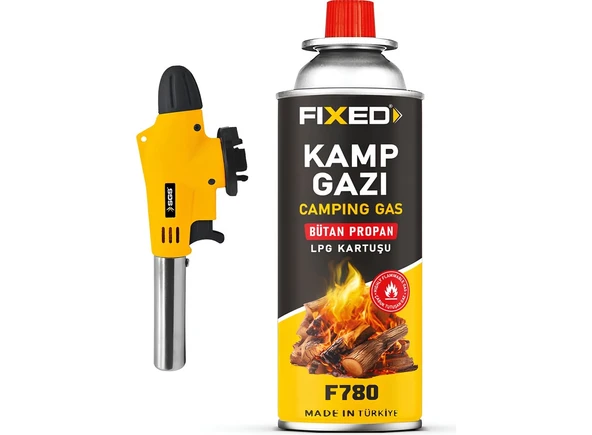 FİXONİC SGS782 Kamp Pürmüz Gaz Seti (Pürmüz Başlığı+Kamp Gazı) ürün görseli 1